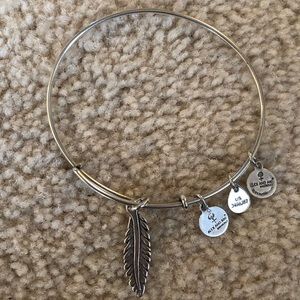 Alex and ani feather bracelet